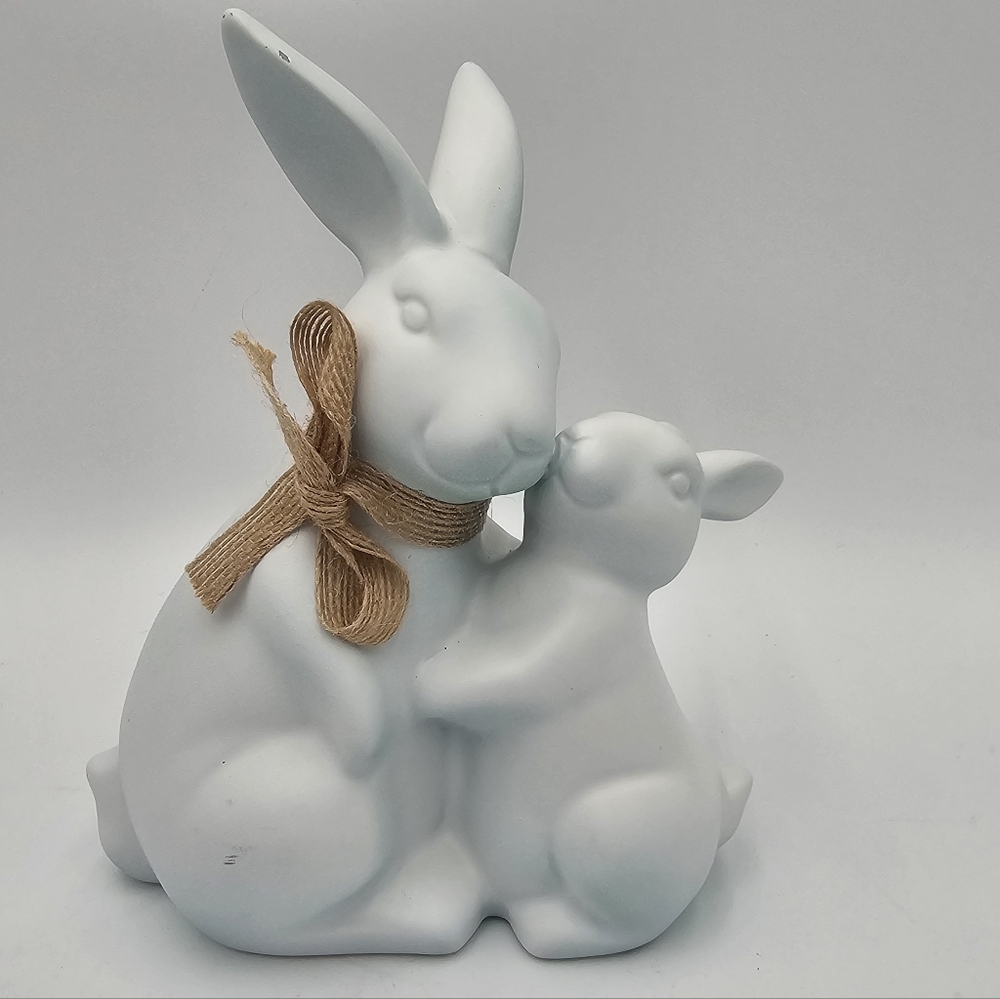 Adorable Bunny Duo Figurine